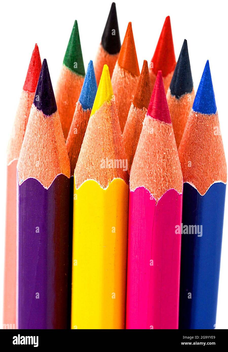colored pencil, cutout Stock Photo Alamy