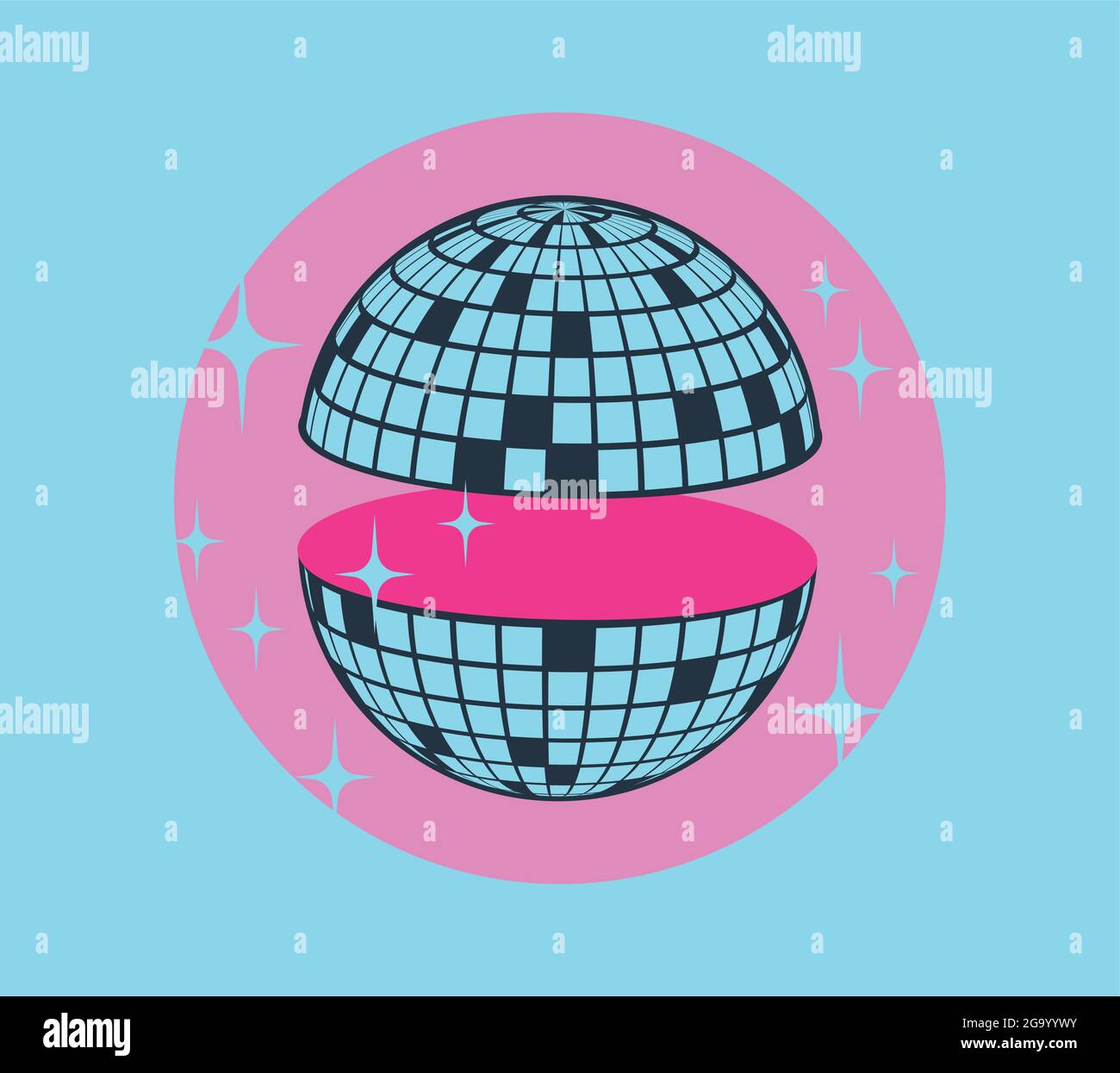 Disco ball Vector icon. Party Template Stock Vector Image & Art - Alamy