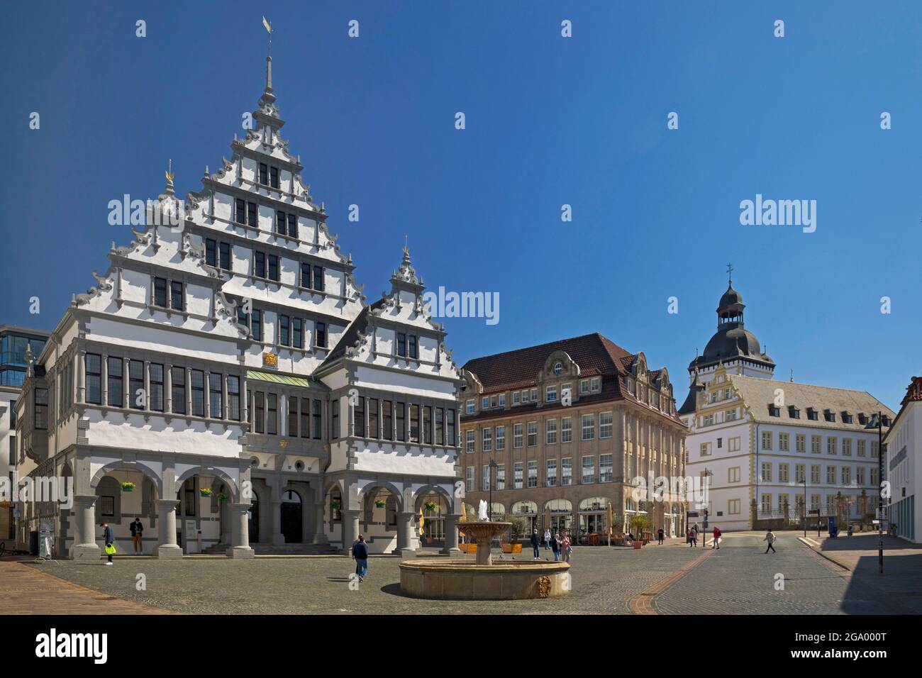 Town hall of Paderborn, Weserrenaissance Style, Germany, North  Rhine-Westphalia, East Westphalia, Paderborn Stock Photo - Alamy
