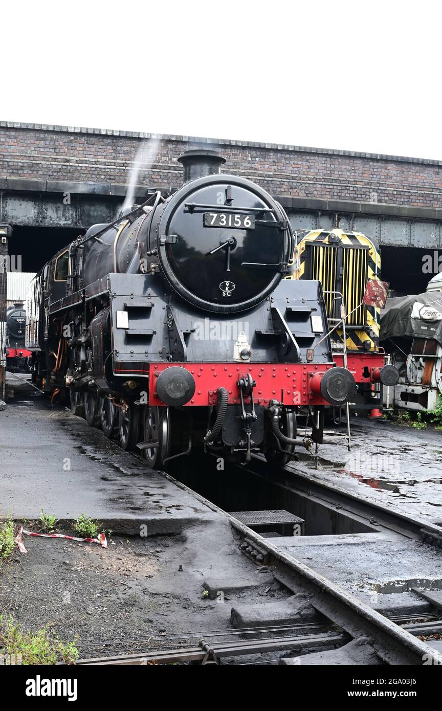 BR Standard Class 5 73156 steam Stock Photo Alamy