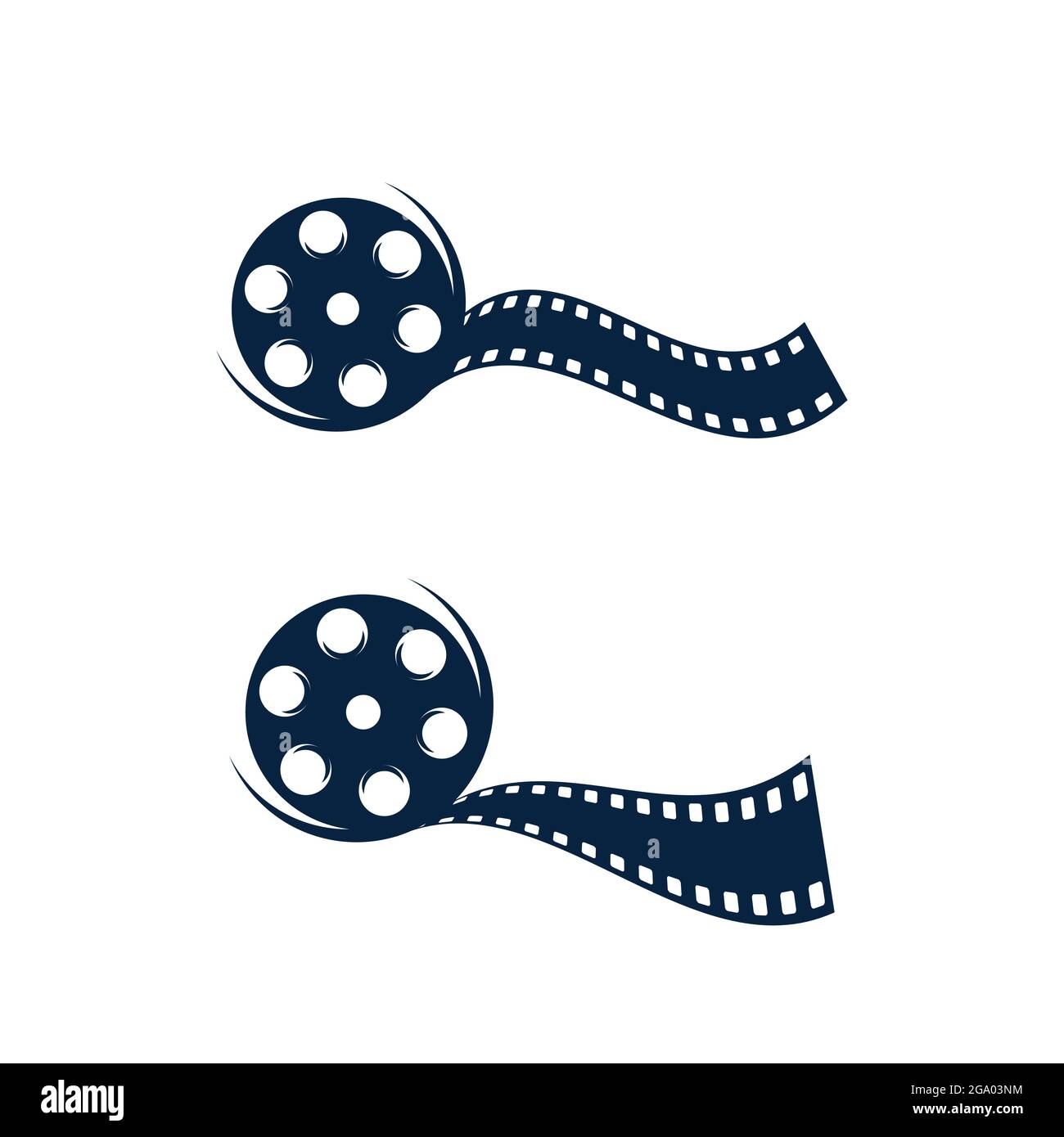 abstract film icon vector illustration template design Stock Vector ...