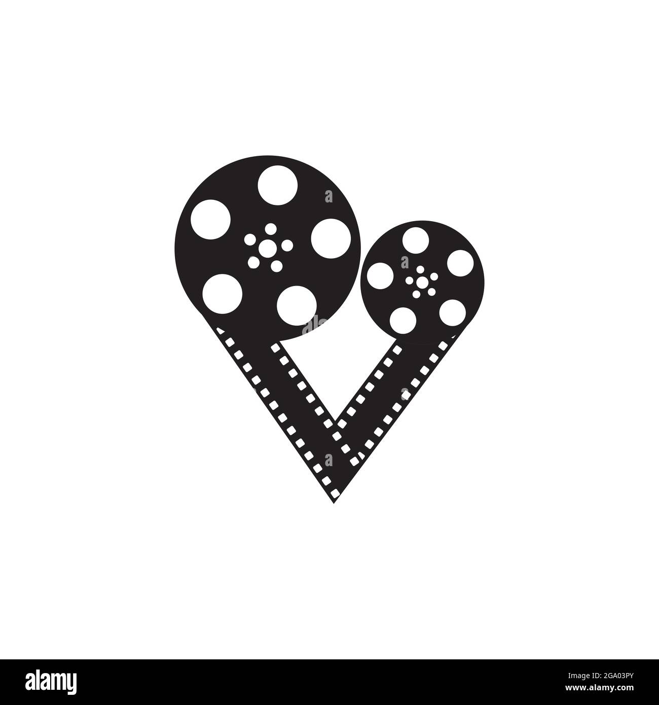 abstract film icon vector illustration template design Stock Vector ...