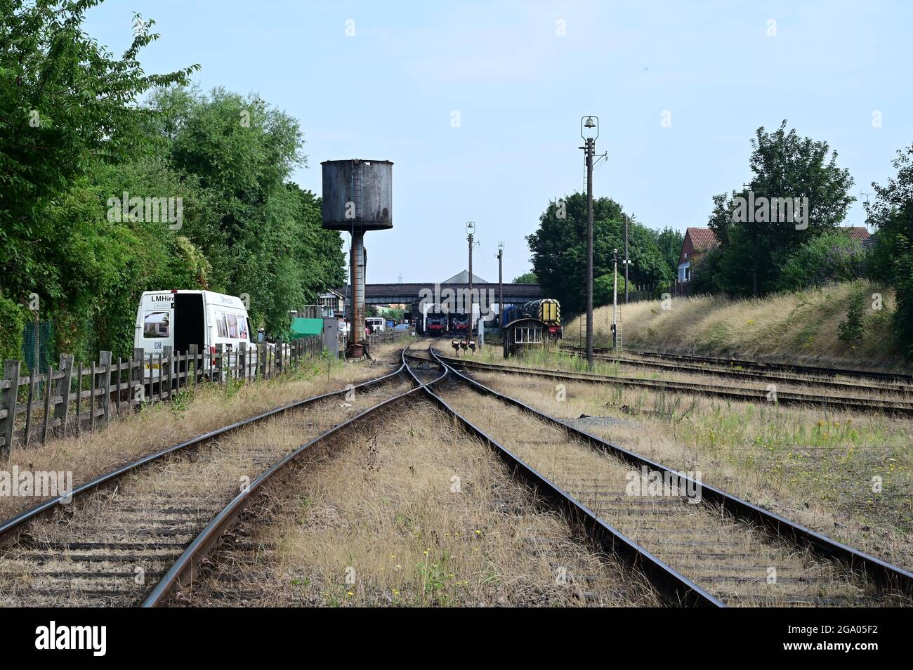 Railway sidings on the Great Central Railway Stock Photo Alamy