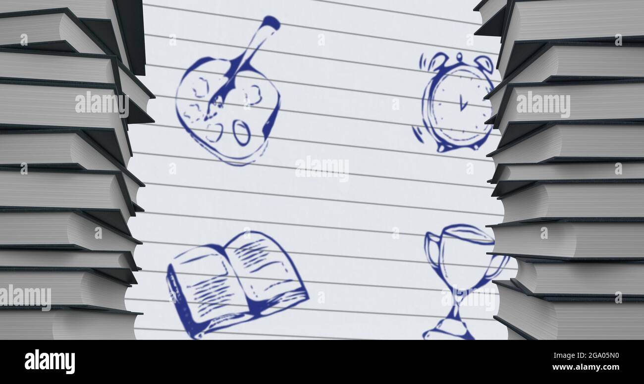 Books stacks icon hi-res stock photography and images - Alamy