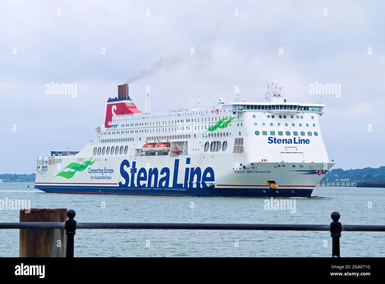RoRo (Roll on Roll off) passenger ship Stena Britannica leaving the