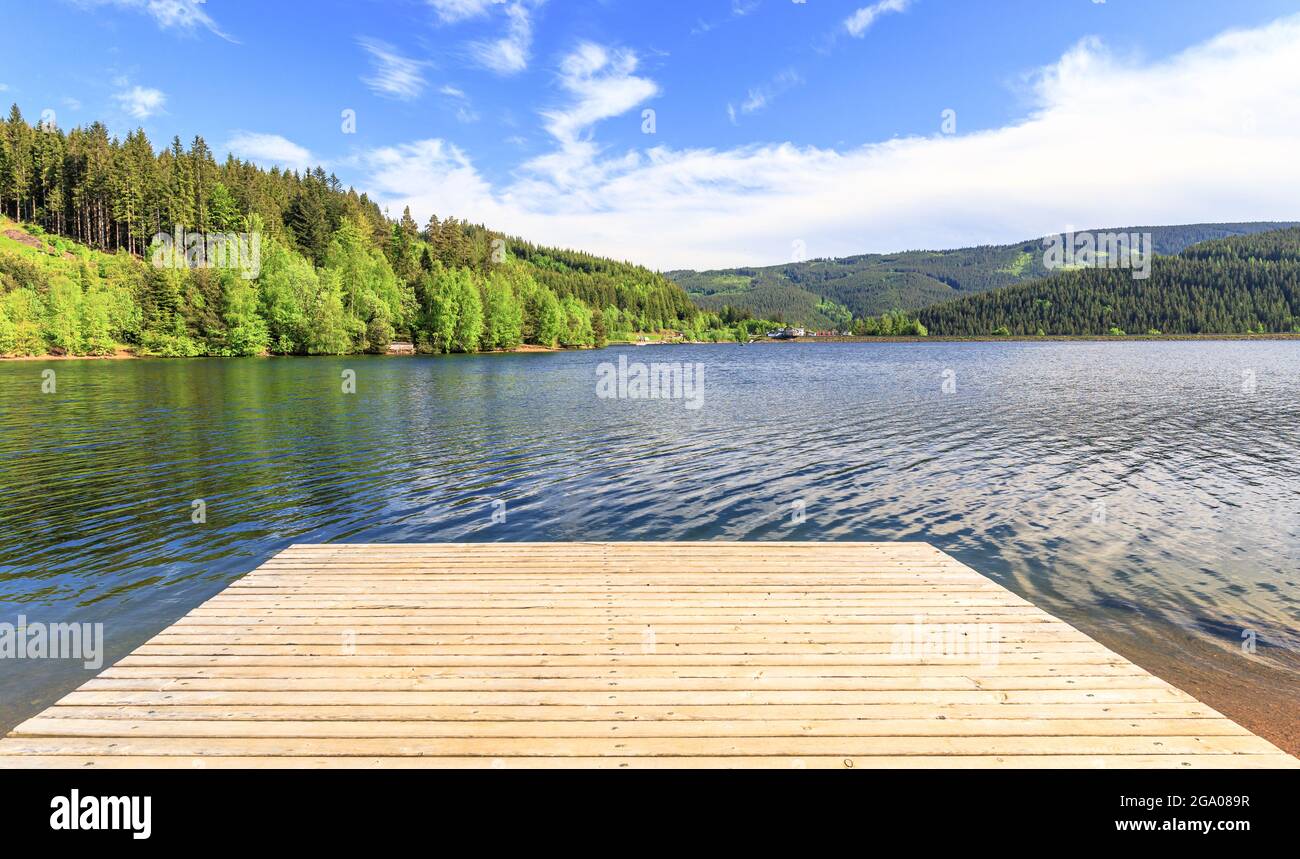 Lake Soboth Stausee in Styria Stock Photo