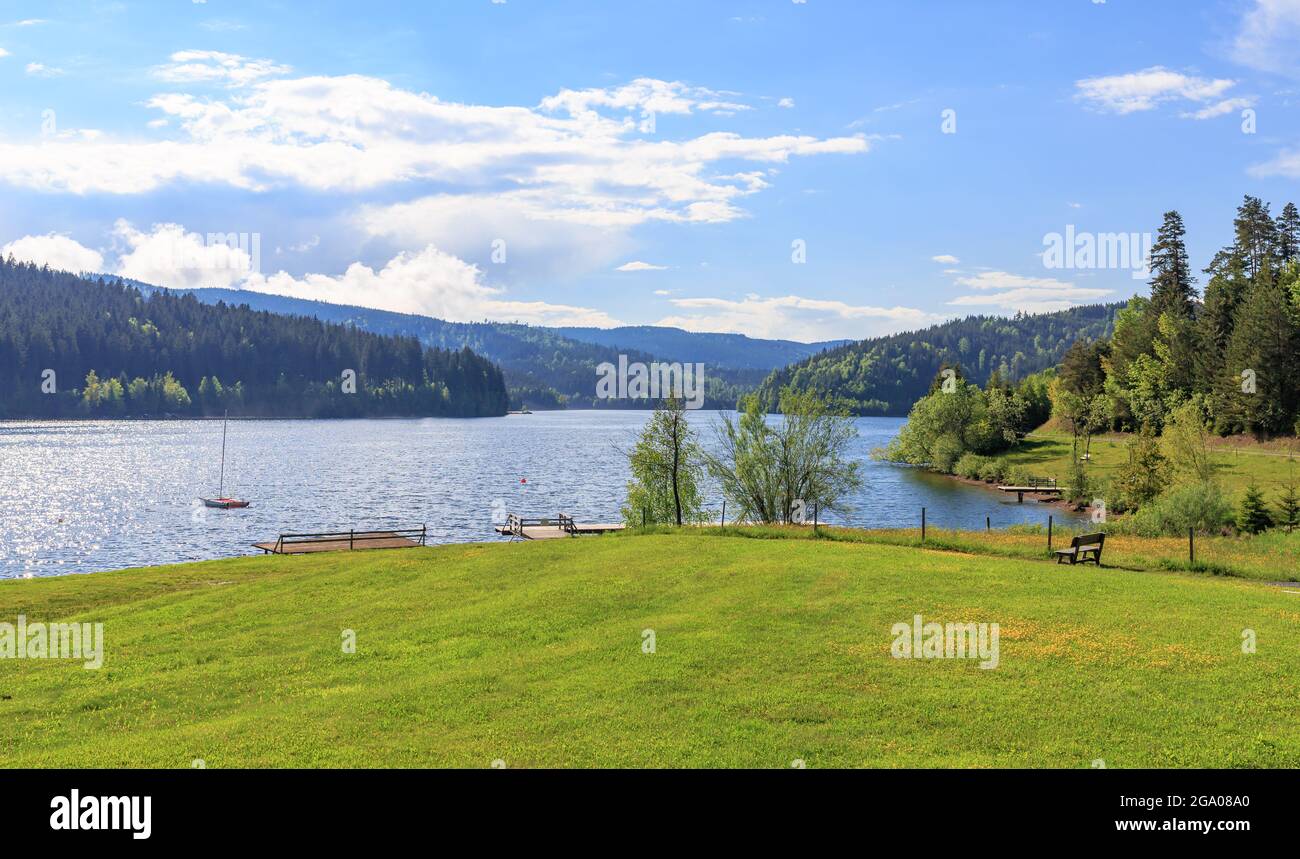 Soboth Stausee lake in Styria Stock Photo