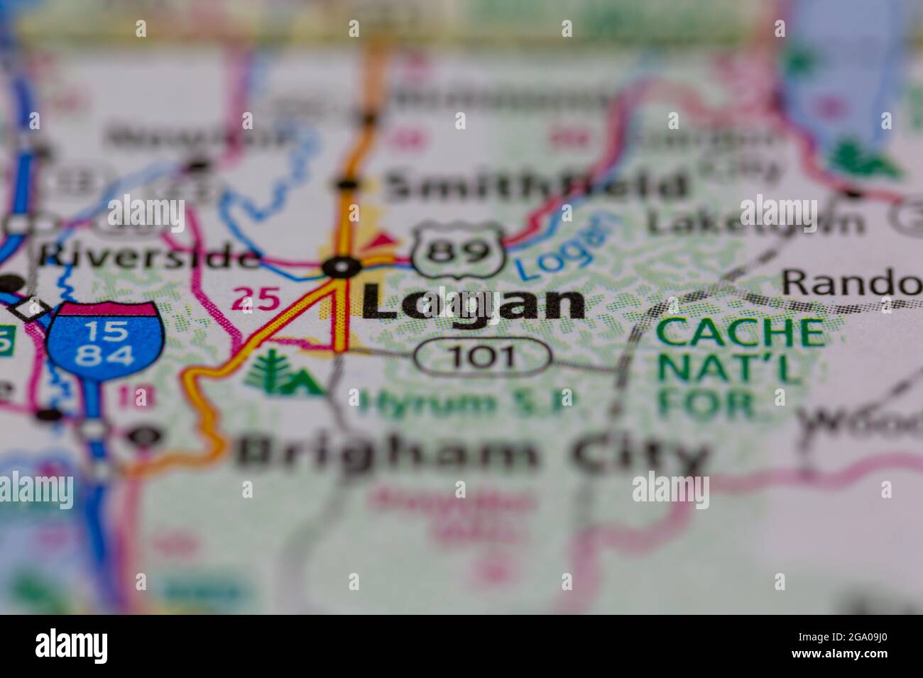 Map of logan hires stock photography and images Alamy
