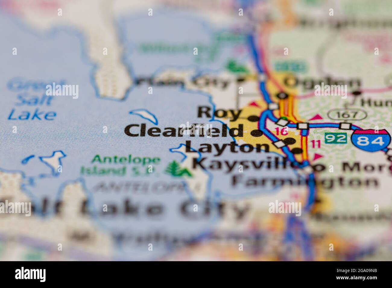 Map of clearfield utah hi-res stock photography and images - Alamy