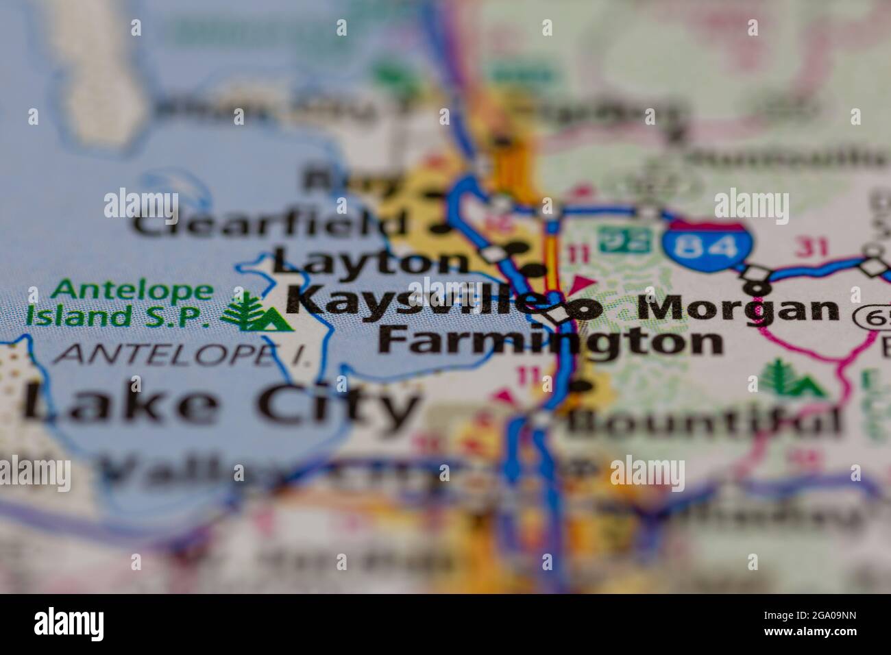 Kaysville utah map hires stock photography and images Alamy