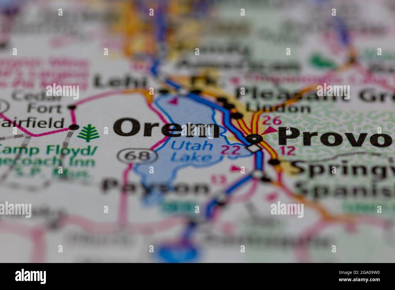 Map of orem utah hires stock photography and images Alamy