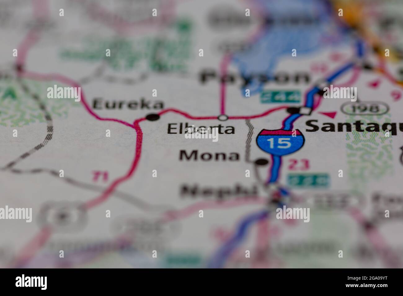 Map of elberta hires stock photography and images Alamy