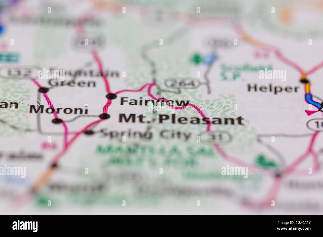 Fairview on a map hires stock photography and images Alamy
