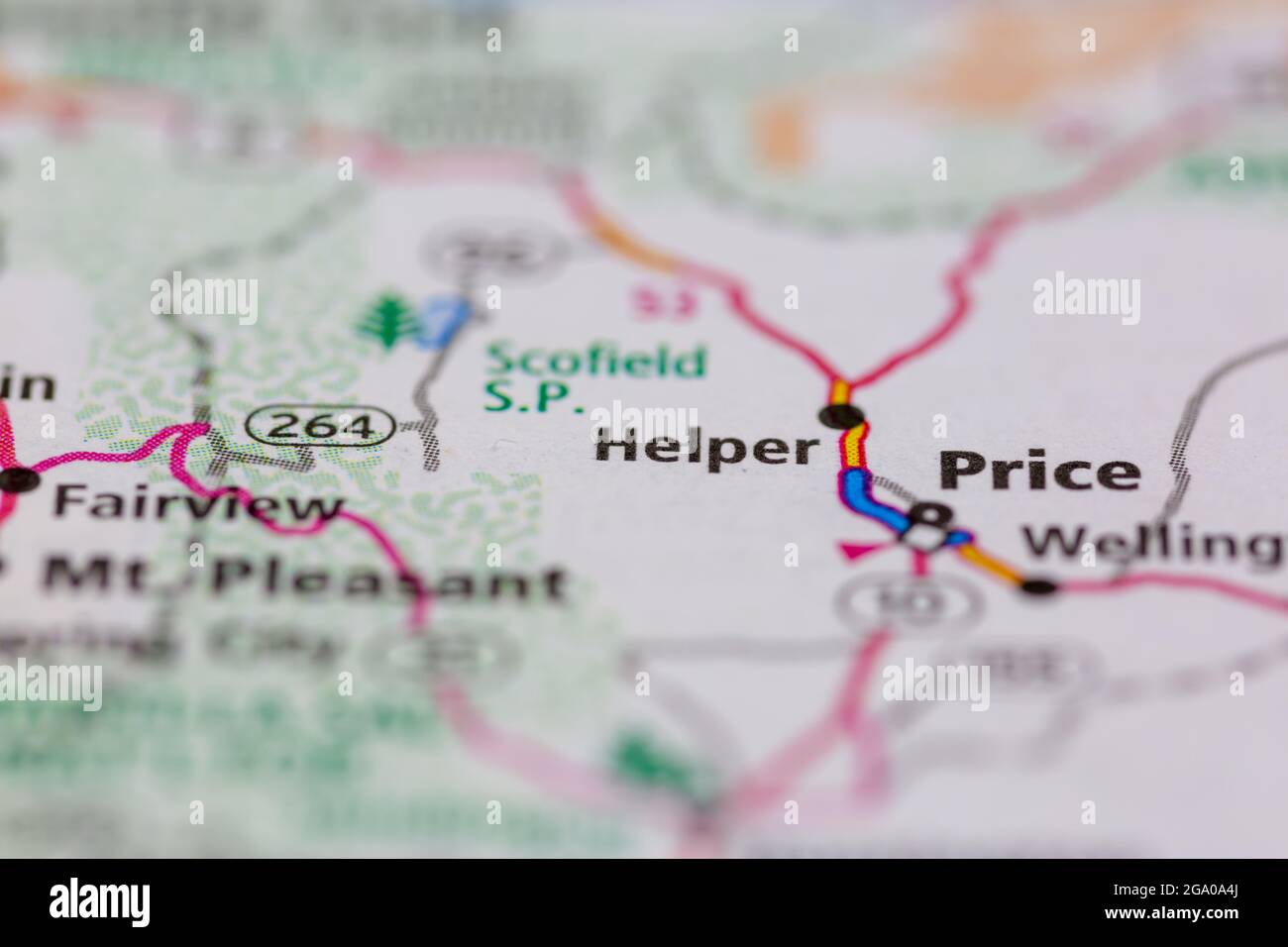 Map of helper utah hires stock photography and images Alamy
