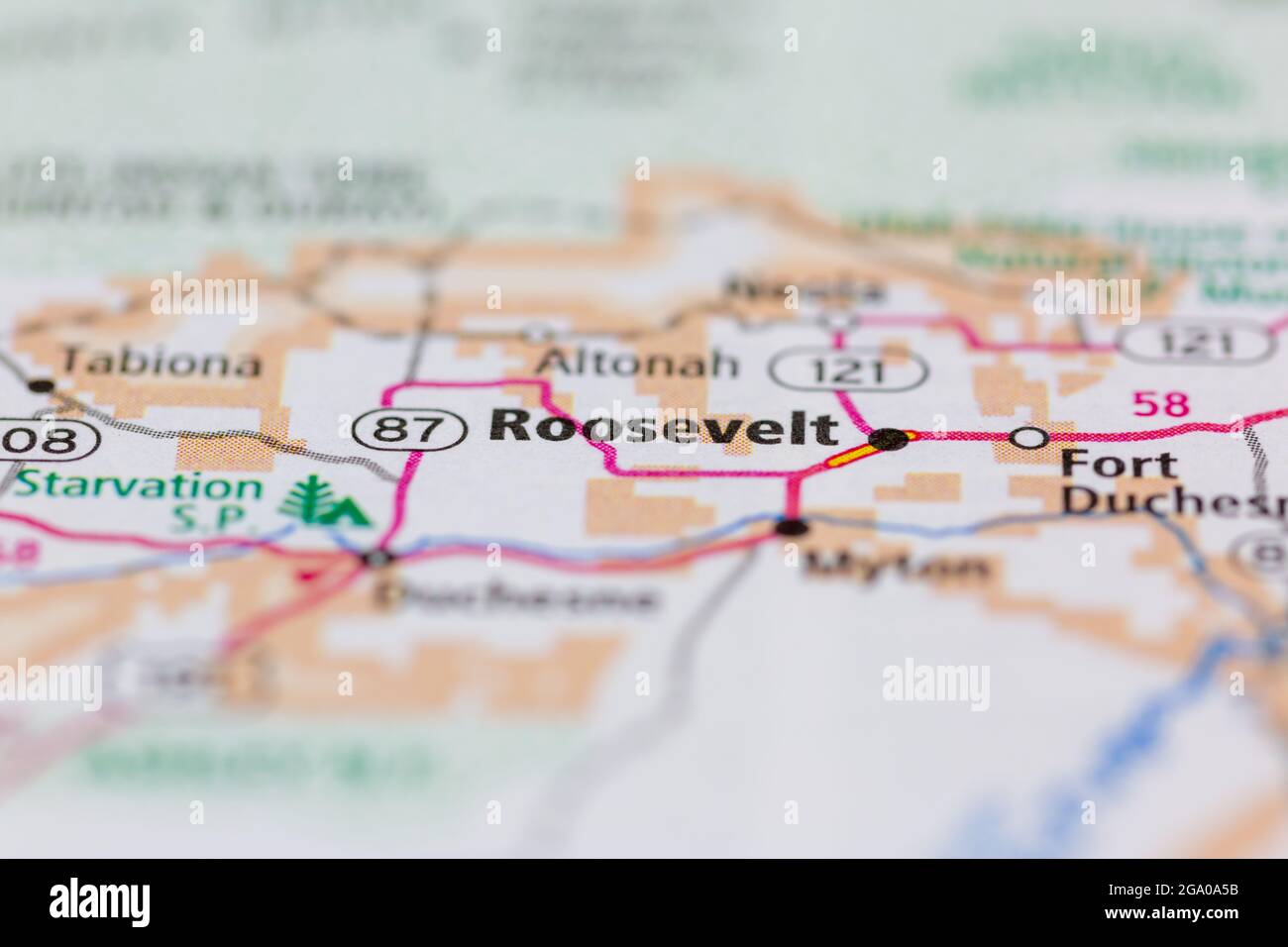 Map of roosevelt utah hires stock photography and images Alamy