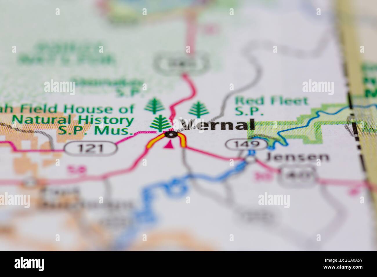 Map of vernal utah hires stock photography and images Alamy