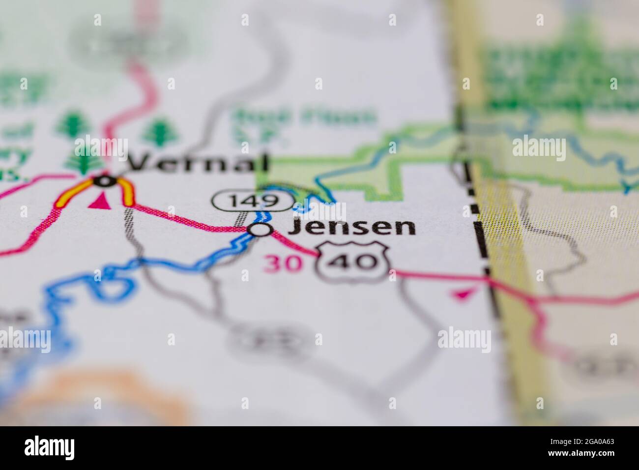 Jensen utah map hires stock photography and images Alamy