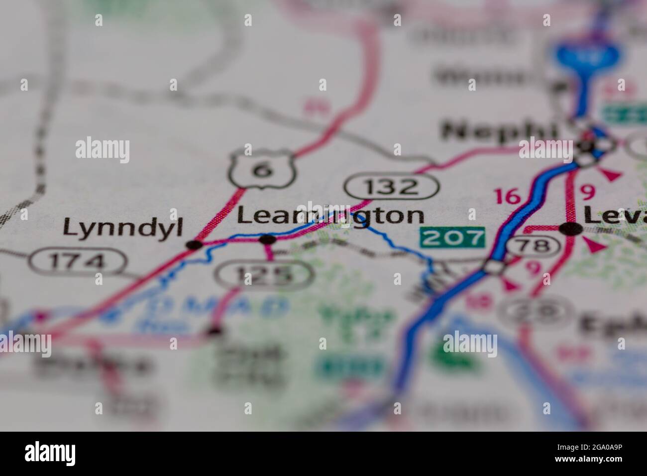Leamington utah map hires stock photography and images Alamy