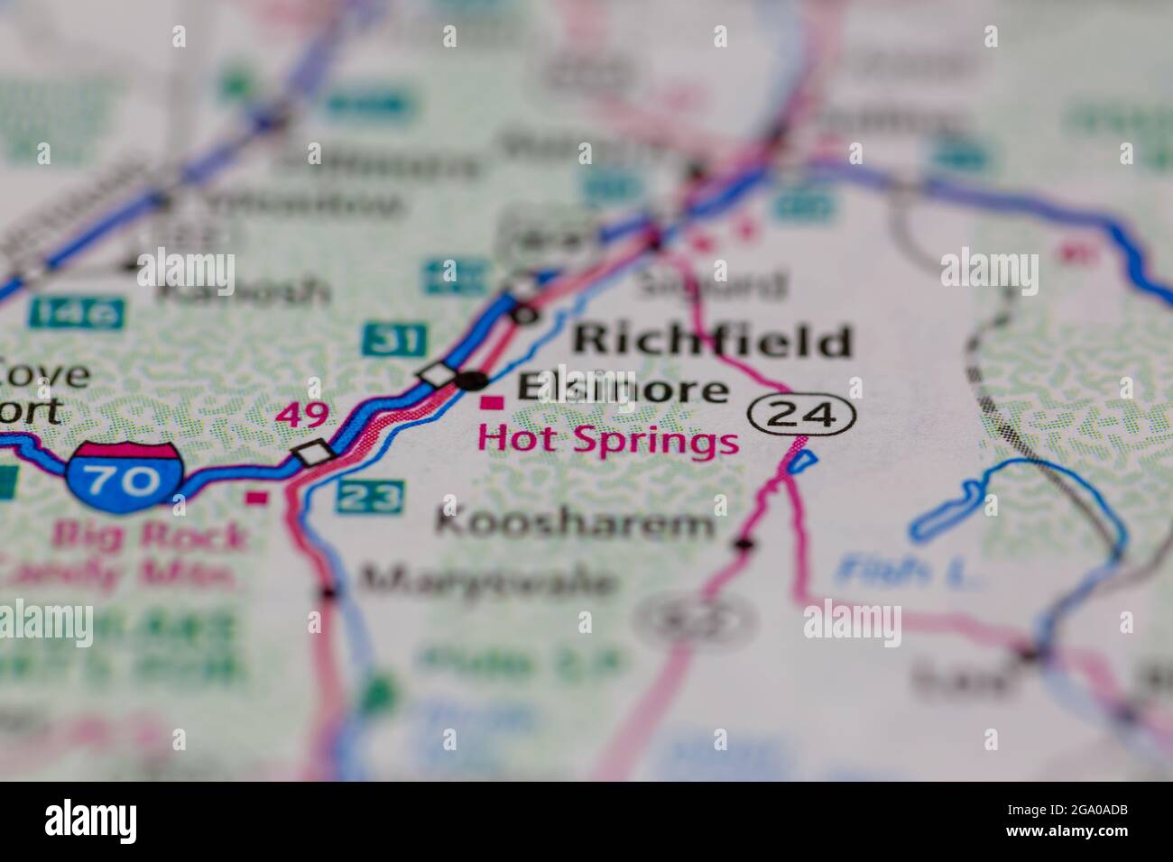 Map of hot springs utah hires stock photography and images Alamy