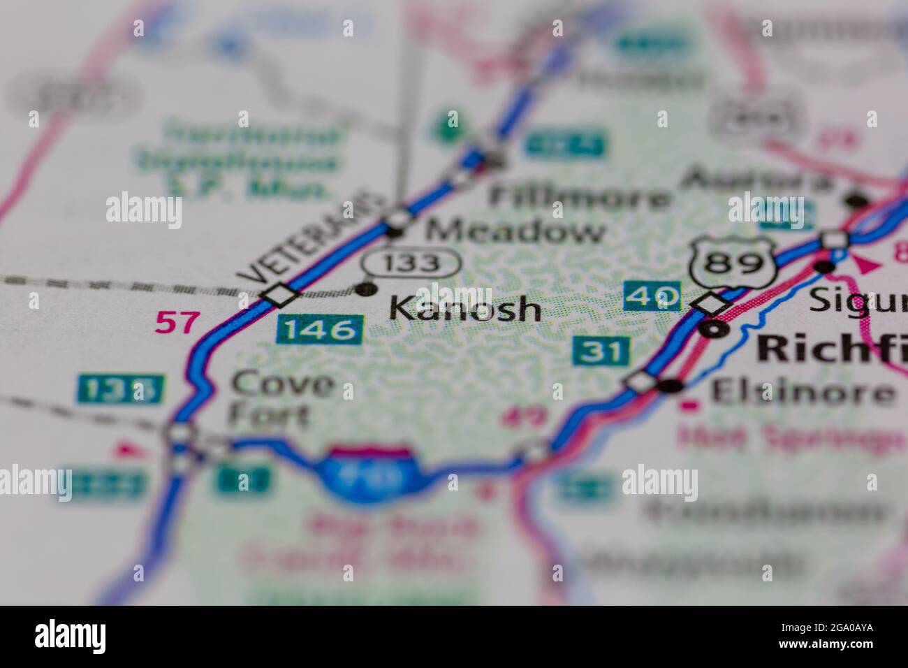 Kanosh utah map hires stock photography and images Alamy