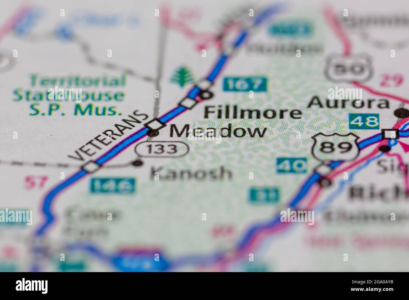 Map of meadow utah hires stock photography and images Alamy