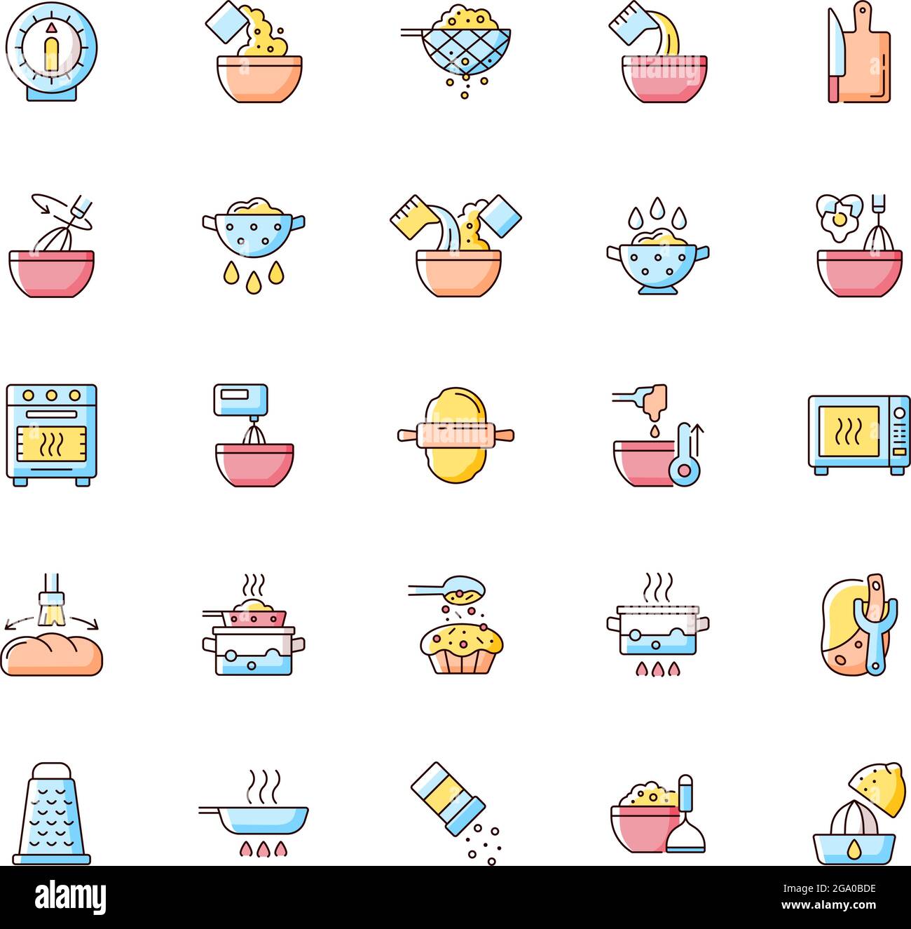 Dinner recipe step Stock Vector Images - Alamy