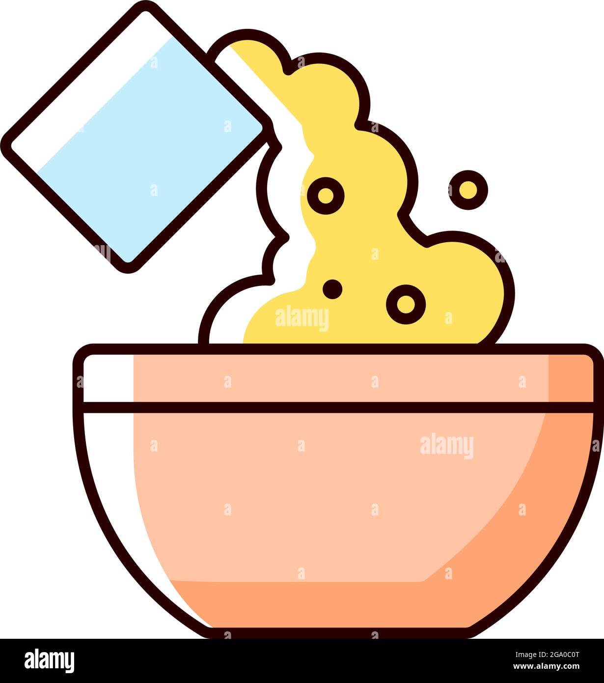 Add cooking ingredient RGB color icon Stock Vector Image & Art - Alamy