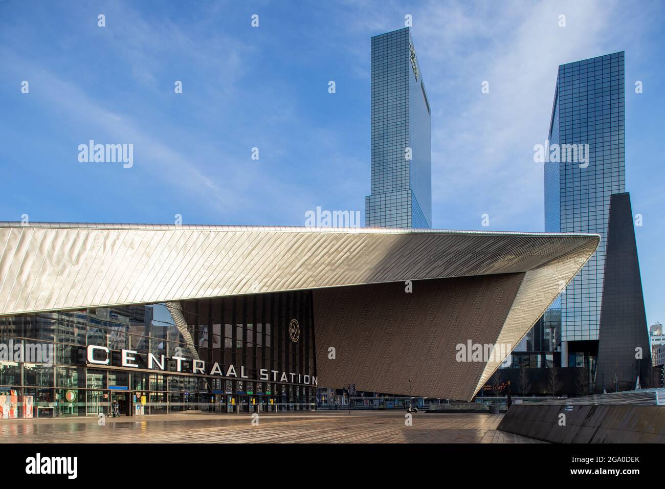 Central Station Rotterdam, Centraal Station Rotterdam, the Netherlands Stock Photo