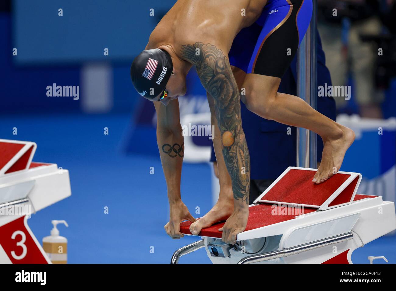 Tokyo, Japan. 28th July, 2021. Caeleb Dressel of USA competes in the ...