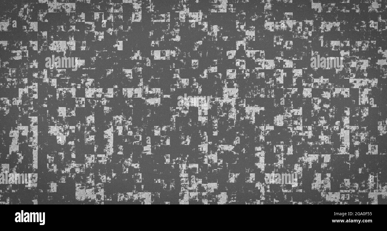 Image of white and light grey abstract shapes changing fast on grey