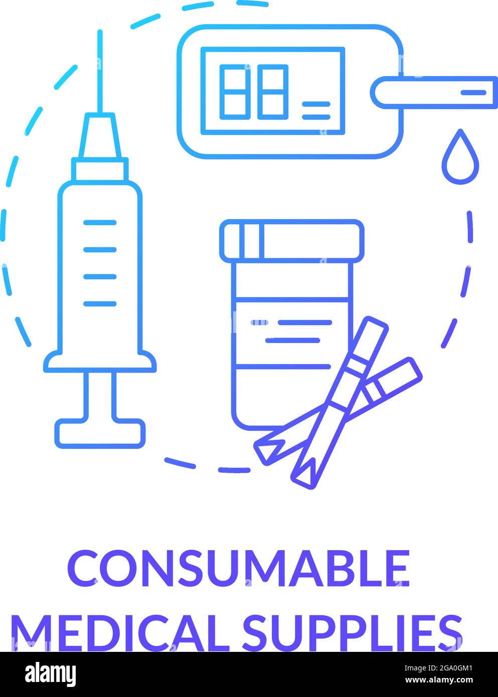 Consumable medical supplies concept icon Stock Vector Image & Art Alamy