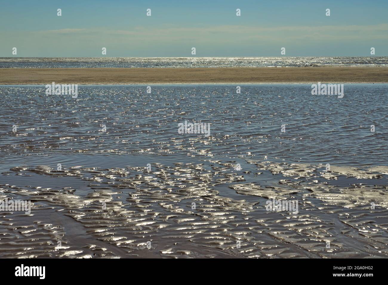 Dawlish Warren beach at low tide Stock Photo Alamy