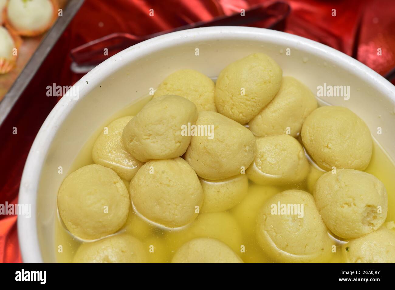 Rajbhog is a traditional Bengali sweet Stock Photo