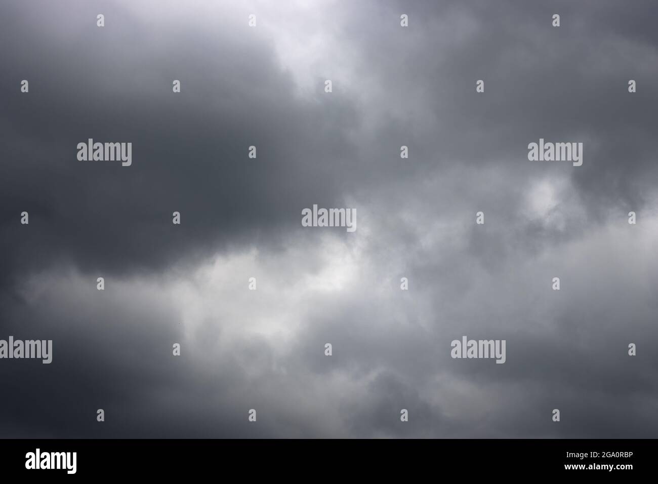 Dramatic dark cloudy sky before the storm Stock Photo