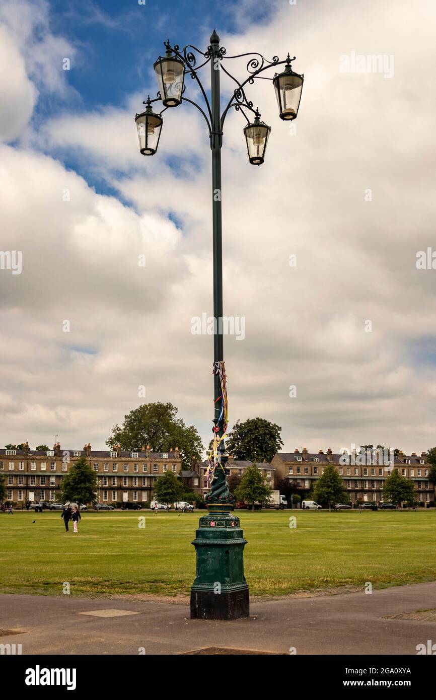 CAMBRIDGE ENGLAND PARKERS PIECE FIELDS THE REALITY CHECKPOINT LAMPOST