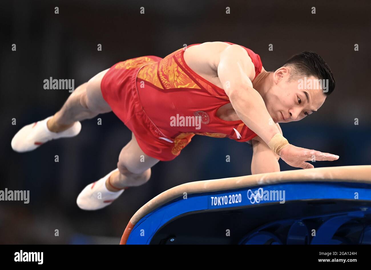 Tokyo, Japan. 28th July, 2021. Xiao Ruoteng of China competes in the
