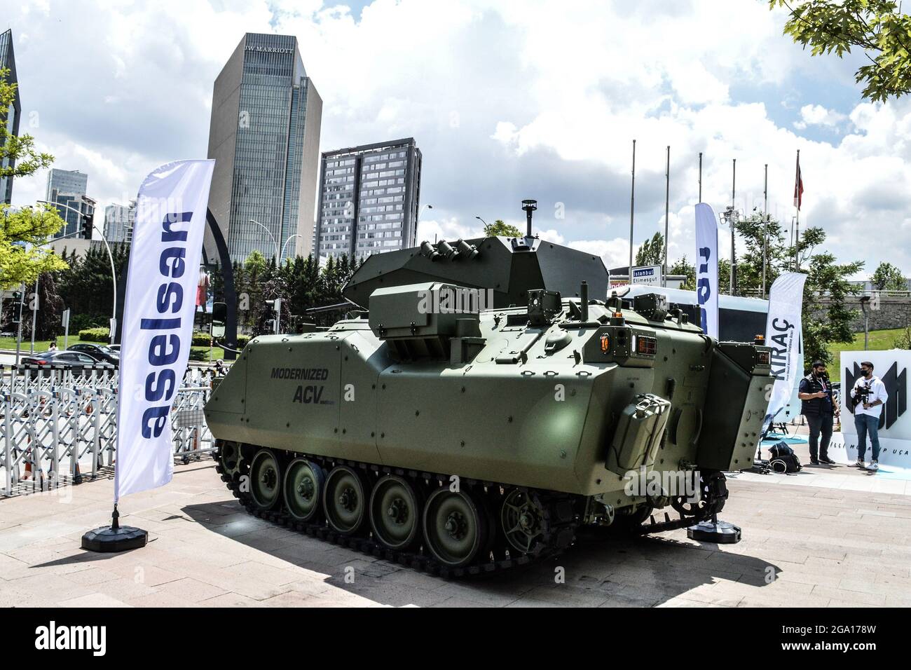 A mock-up of the Aselsan's (Military Electronic Industries modernized ...