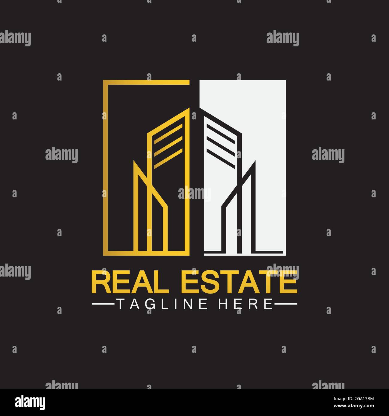 Real Estate Business Logo vector illustration design Stock Vector Image ...