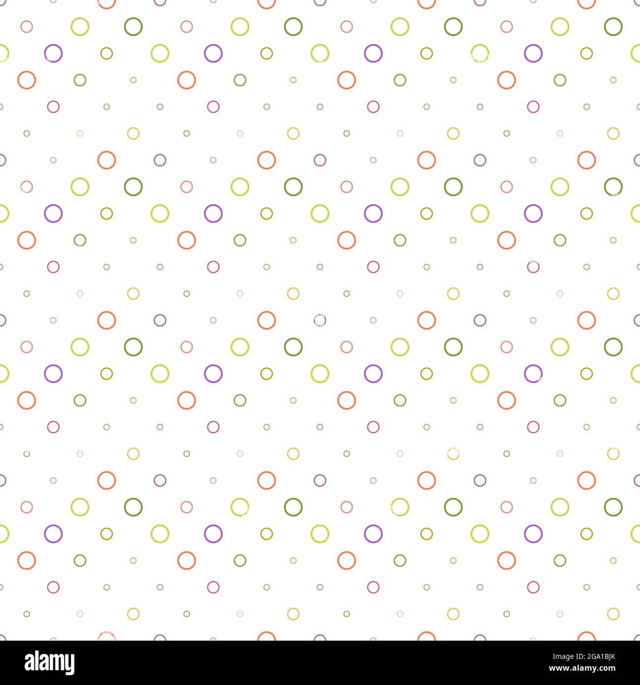 Abstract colorful circle pattern background design - geometrical vector graphic Stock Vector