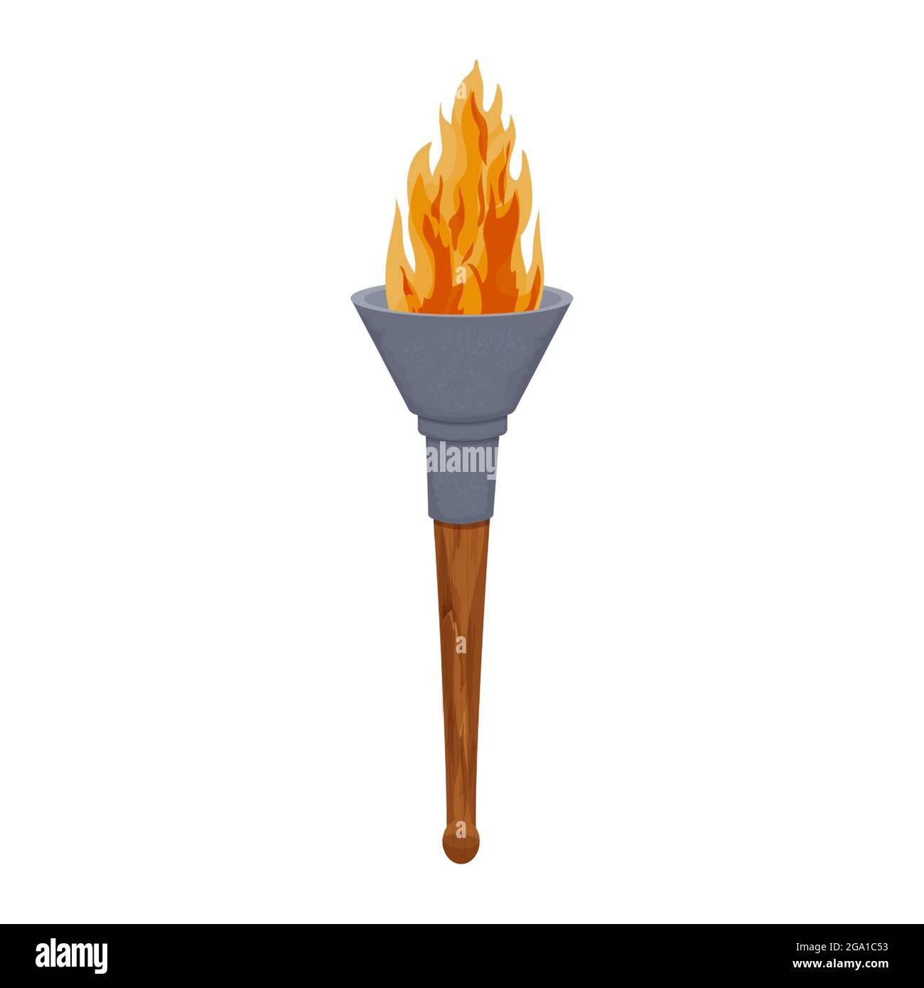 Cartoon burning torch hi-res stock photography and images - Page 2 - Alamy