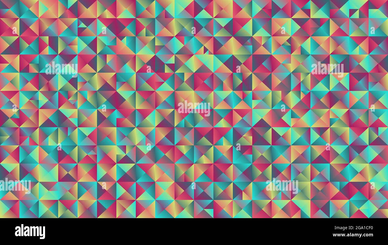 Geometrical gradient triangle mosaic hd background design Stock Vector