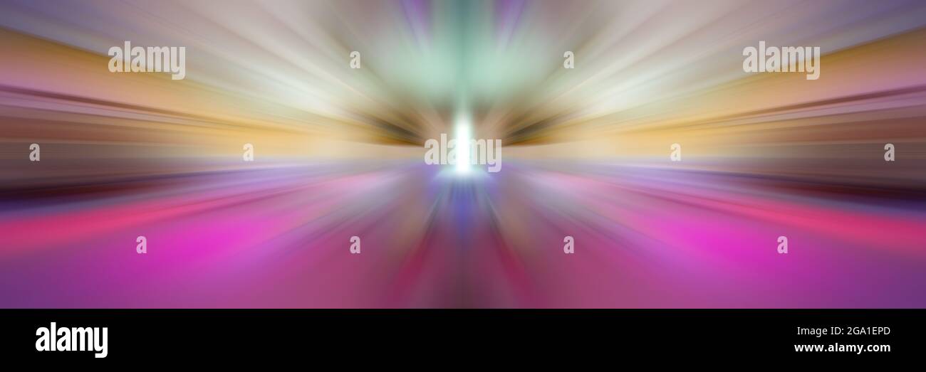 3d rendering of a shiny flash of multi-colored rays, glowing bursts of ...