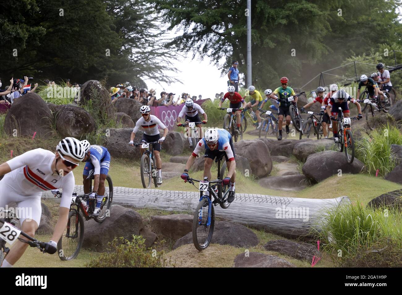 Tokyo, Japan. 26th July, 2021. Illustration during the Olympic Games Tokyo  2020, Cycling Mountain Bike Men's Cross-country on July 26, 2021 at Izu MTB  Course in Izu, Japan - Photo Photo Kishimoto/DPPI/LiveMedia