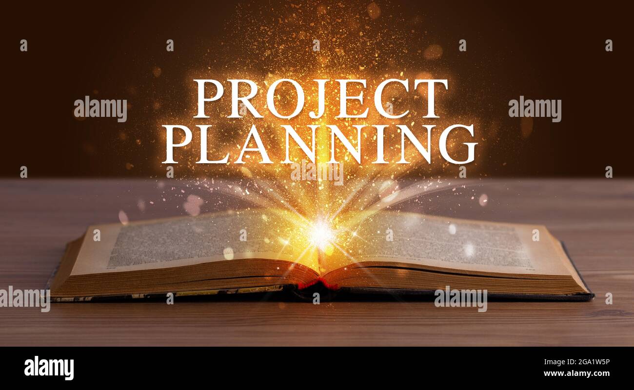 Educational inscription coming out from an open book Stock Photo - Alamy