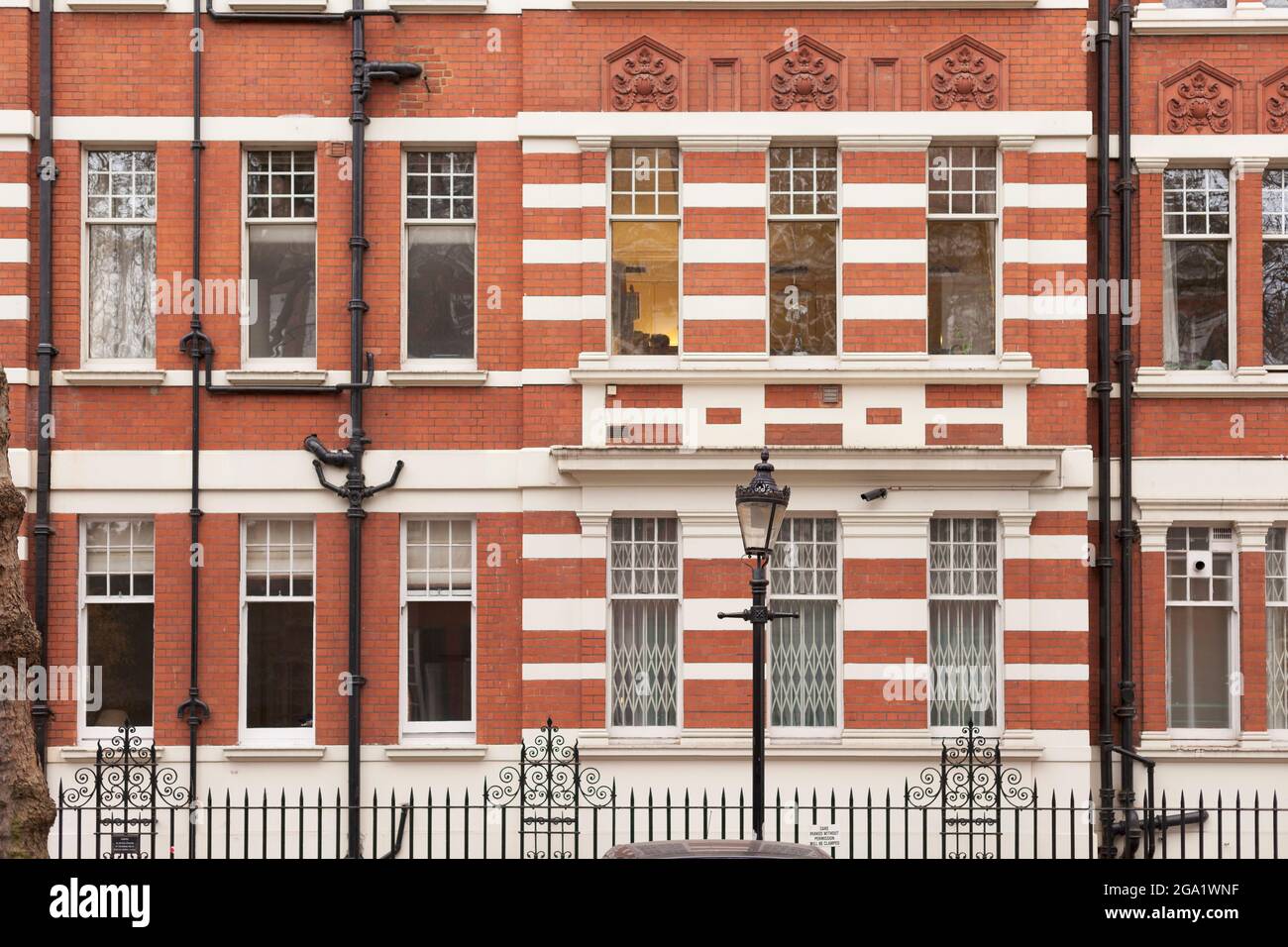 Edwardian apartments on 'Imperial college Rd' in Kensington, London, UK Stock Photo