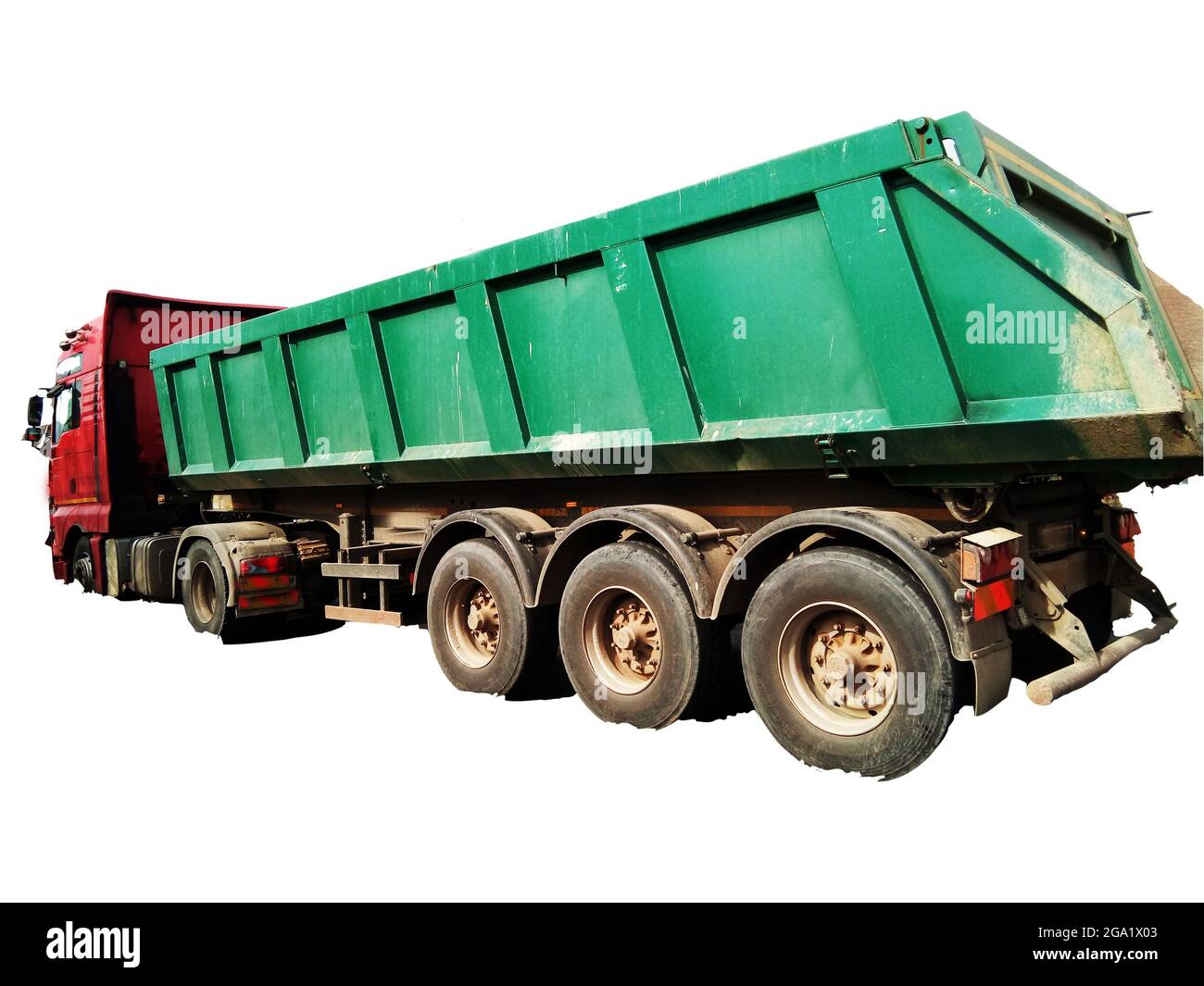 truck isolated on white background Stock Photo - Alamy
