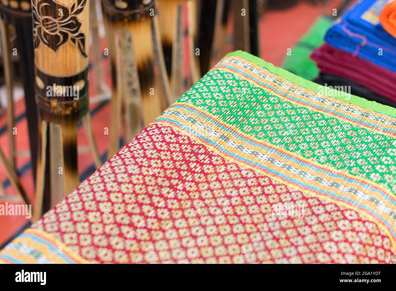 Handmade jute carpets, handicrafts on during Handicraft Fair in Kolkata the biggest