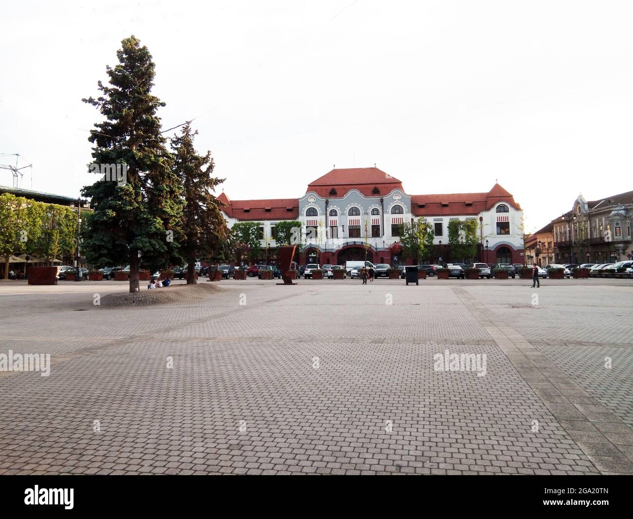 Buildings in Baia Mare city, Romania Stock Photo