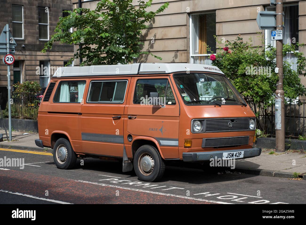 Ein VW Westfalia Wohnmobil Early Bay Stockfotografie - Alamy