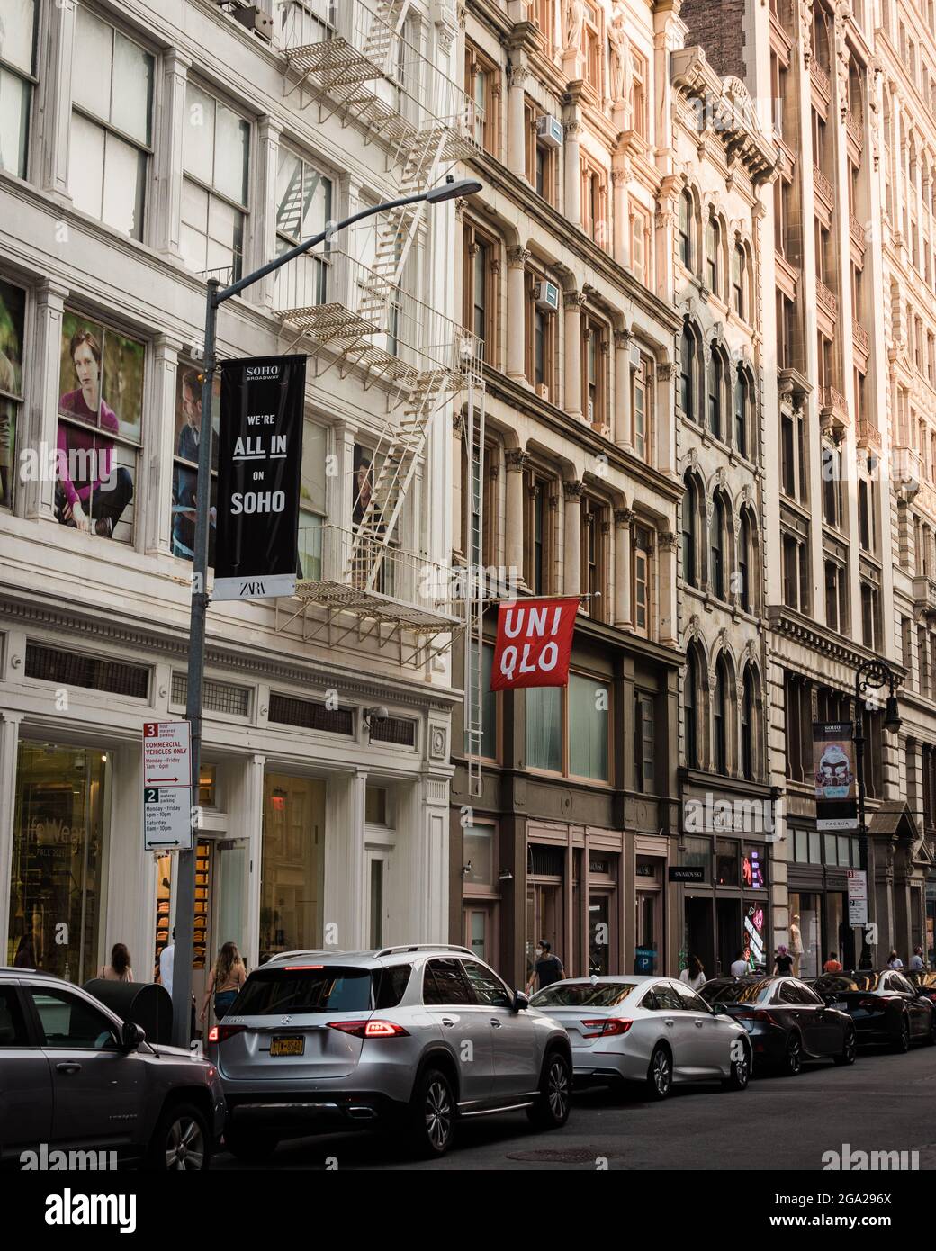 Buildings on Broadway, in Soho, Manhattan, New York City Stock Photo ...